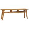 vidaXL Mobile Porta TV 120x35x45 cm in Legno Massello di Teak