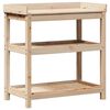 vidaXL Tavolo Invaso con Ripiani 82,5x45x86,5 cm Legno Massello Pino