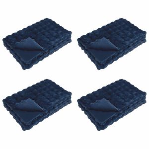 vidaXL Coperta antiscivolo in sintetica di coniglio Olite 4 pz 20.3 kg