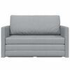 vidaXL Divano letto 110cm Grigio chiaro Tessuto