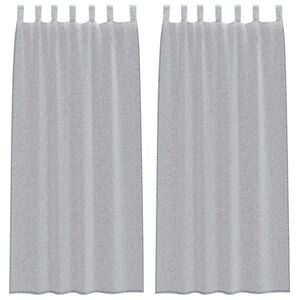 vidaXL Tenda in Velo 2 pz Grigio scuro 225 x 140 cm Poliestere