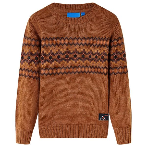 Maglione per Bambini Lavorato a Maglia Cognac 116