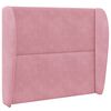 vidaXL Orecchia della Testata Rosa 80 x 23 x 6 cm Velluto