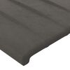 vidaXL Giroletto a Molle con Materasso Grigio Scuro 140x200 cm Velluto