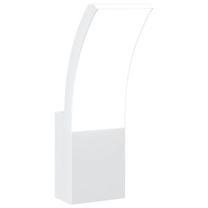 vidaXL Applique per Esterni con LED Bianca in Alluminio Pressofuso