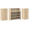 vidaXL Banco Reception Rovere Sonoma 200x50x103,5 cm Legno Multistrato
