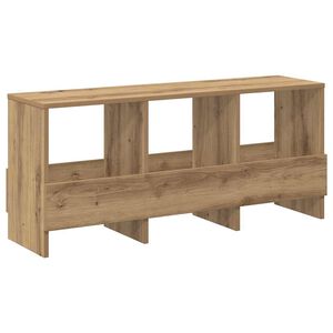 vidaXL Scaffale per riviste Rovere artigianale 102 x 30 x 45 cm