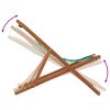 vidaXL Sedia da Spiaggia Pieghevole Foglie Legno Eucalipto e Tessuto