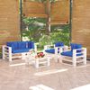 vidaXL Set Divani da Giardino Pallet 5 pz con Cuscini in Legno di Pino