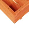vidaXL Fioriera Giardino Marrone Cera 70x70x26,5cm Legno Massello Pino