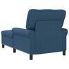 vidaXL Chaise Lounge con cuscino Blu 91 x 157 x 91 cm Tessuto