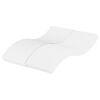 vidaXL Materasso in Schiuma Bianco 120x200 cm Durezza H2 H3
