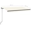 vidaXL Tenda da Sole Retrattile Automatica 400x350 cm Crema