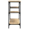 vidaXL Tavolino Consolle con Ripiani Rovere Sonoma 100x35x75 cm