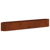 vidaXL Letto rialzato da giardino Acciaio Corten 300 x 40 x 40 cm