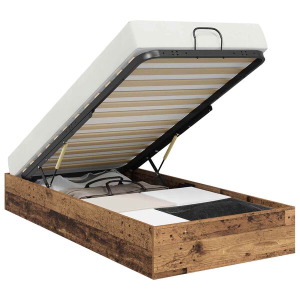 vidaXL Letto ottomano Legno vecchio 75,5 x 190 cm Legno ingegnerizzato