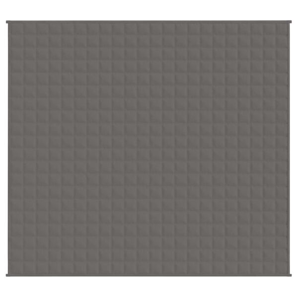 vidaXL Coperta Ponderata Grigia 200x220 cm 13 kg Tessuto
