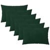 vidaXL Cuscino con cuscino HEERLEN 6 pz Verde Scuro Velluto