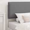 vidaXL Letto con Testiera Rivestita Grigio chiaro 80 x 200 cm