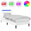 vidaXL Struttura del letto con testiera Bianco 80 x 200 cm Similpelle