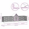vidaXL Pollaio 5x1x1,5 m in Acciaio Zincato