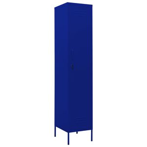 vidaXL Armadio Blu Marino 35x46x180 cm in Acciaio