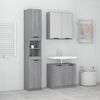 vidaXL Set Mobili da Bagno 3 pz Grigio Sonoma in Legno Multistrato