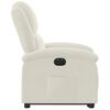 vidaXL Poltrona Alzapersona Reclinabile Elettrica Crema in Velluto