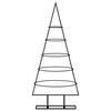 vidaXL Albero di Natale Decorativo in Metallo Nero 90 cm