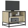vidaXL Mobile TV Rovere Sonoma 61x40x46 cm Legno Multistrato e Metallo