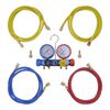 vidaXL Set Manometro a 4 Vie con Custodia