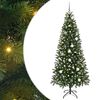 vidaXL Albero di Natale artificiale con 300 LED Verde 210 cm PE e PVC