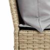 vidaXL Divano da Giardino con Cuscini in Polyrattan Beige