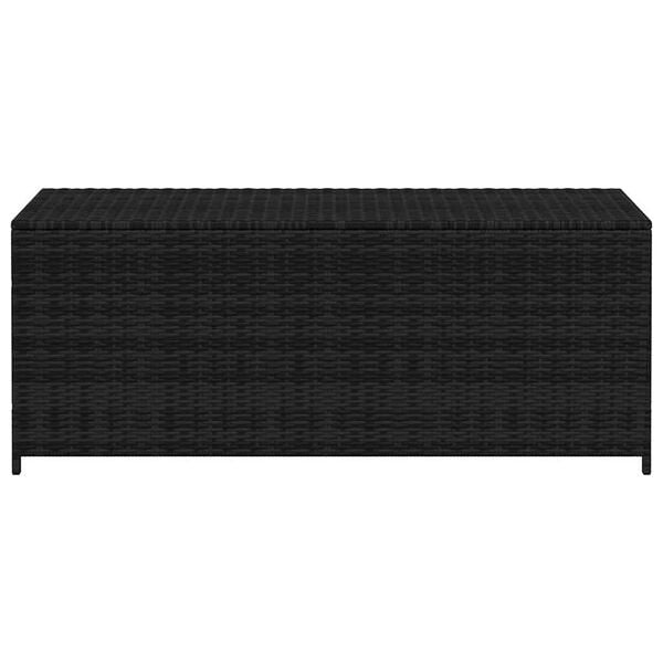 vidaXL Baule da Giardino Nero 150x50x60 cm in Polyrattan