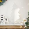 vidaXL Albero di Natale Decorativo Bianco 80 cm Legno Massello di Pino