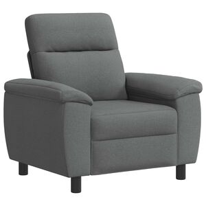 vidaXL Divano Grigio Scuro 95 x 90 x 95 cm Tessuto