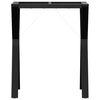 vidaXL Telaio Gambe a Y per Tavolo da Pranzo 60x40x73 cm in Acciaio