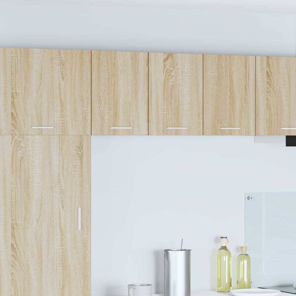 vidaXL Armadio pensile Quercia Sonoma e Bianca 30 x 31 x 40 cm