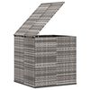 vidaXL Contenitore da Giardino in Rattan PE 100x97,5x104 cm Grigio