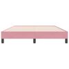 vidaXL Letto a Molle senza Materasso Rosa 160x220 cm in Velluto