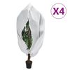 vidaXL Coperture con Cerniera per Piante 4pz 70 g/m&sup2; 1x1,55 m