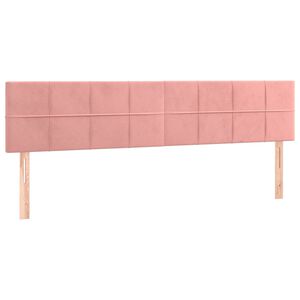 vidaXL Testiere 2 pz Rosa 100x5x78/88 cm in Velluto
