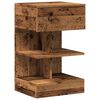 vidaXL Comodino in Legno Vecchio 40x35x65 cm in Legno Multistrato
