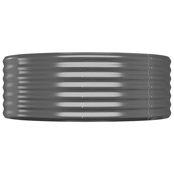 vidaXL Letto da Giardino in Acciaio Zincato 507x100x36 cm Antracite