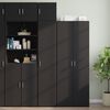vidaXL Mobile Sottile Nero 40x42,5x225 cm in Truciolato
