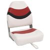 vidaXL Sedile per Barca con Schienale Alto Pieghevole 44x38x55 cm