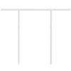 vidaXL Set Pali per Tenda da Sole Bianco 300x245 cm Ferro
