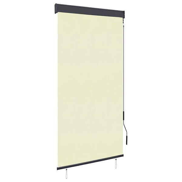 vidaXL Tenda a Rullo per Esterni 80x250 cm Crema