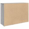 vidaXL Credenza Grigio Sonoma 90,5x29,5x65 cm in Truciolato