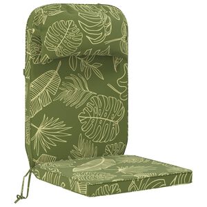 vidaXL Cuscino per Lounger Sole 100% Poliestere Design a foglia